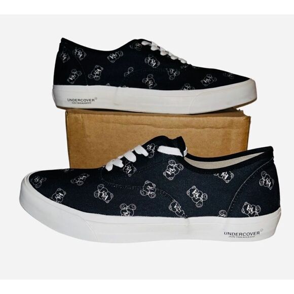 Undercover by Jun Takahashi Blindfold Bear canvas sneakers size L 9-11